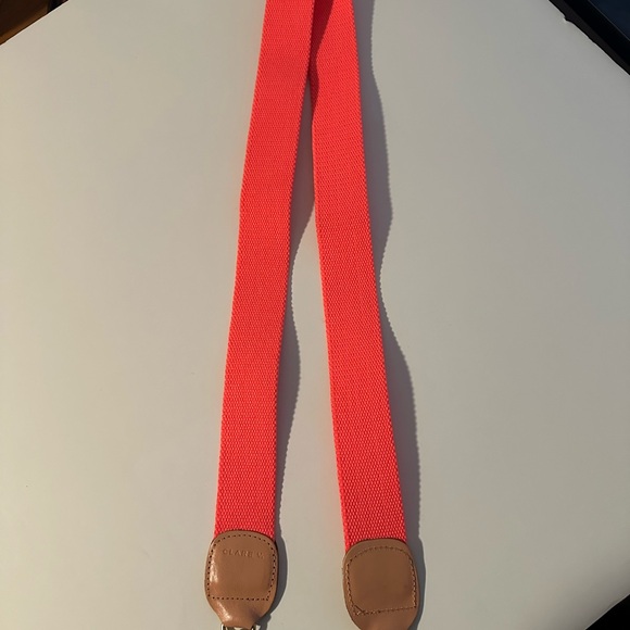 Clare V. Neon Crossbody Strap with Leather Accents - Picture 2 of 4